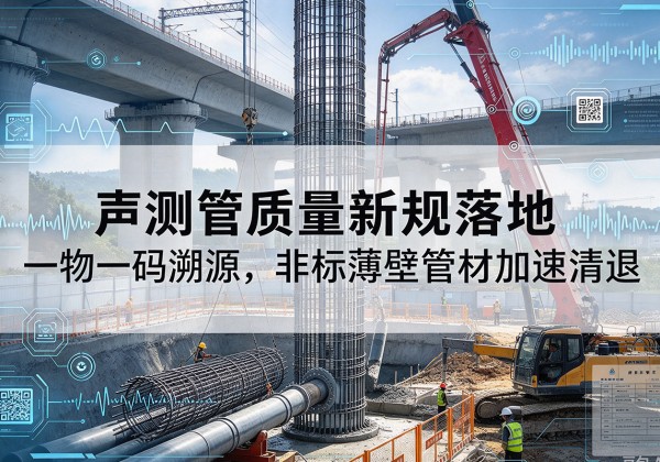 富宁声测管质量新规落地，一物一码溯源，非标薄壁管材加速清退