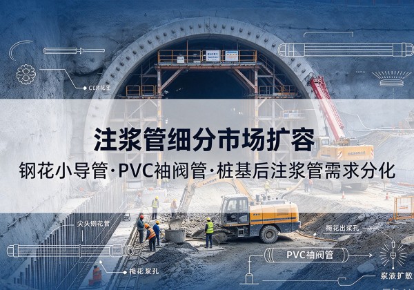 富宁注浆管细分市场扩容，隧道钢花小导管、PVC 袖阀管、桩基后注浆管需求分化